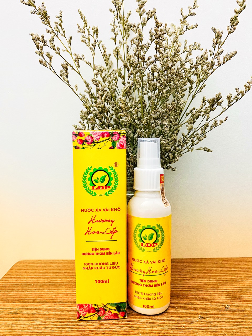 10 CHAI NƯỚC XẢ VẢI KHÔ LÂM ĐẠI PHÚC MÀU VÀNG