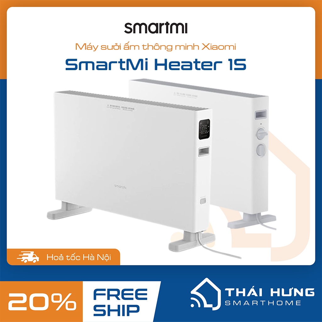 Máy sưởi SmartMI 1s - hệ sinh thái Mi, app Mi Home, quạt sưởi Smartmi