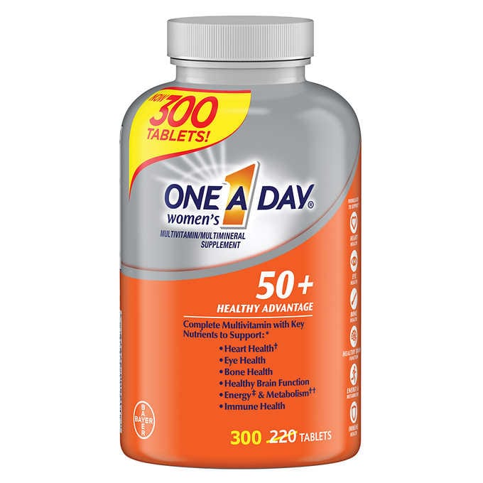 [HCM]Vitamin tổng hợp dành cho phụ nữ One A Day Womens 50+ Healthy Advantage Multivitamin 300 Tablets