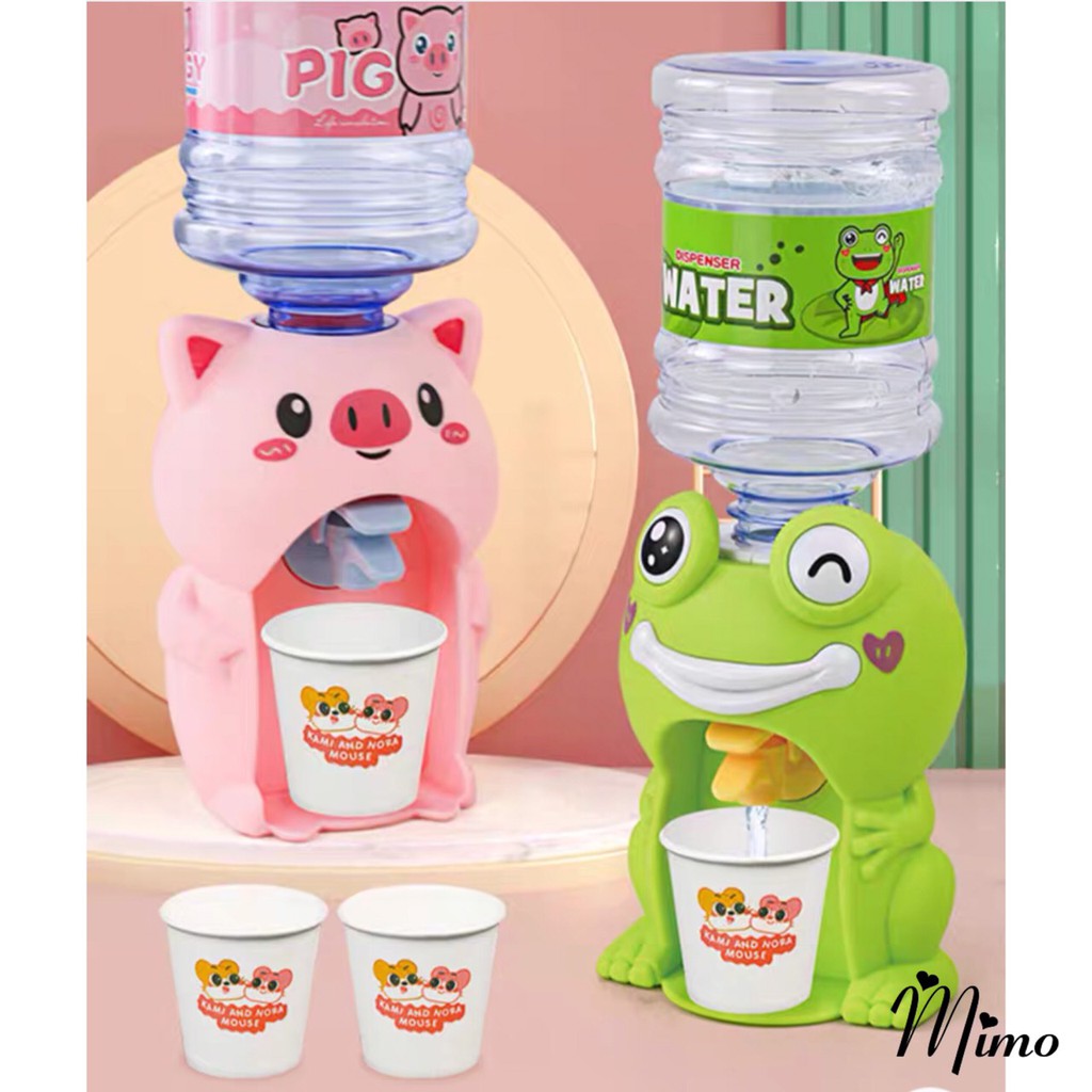 Bình nước đồ chơi bình lọc nước, máy lọc nước chảy nước thật hình vịt vàng siêu dễ thương mimoquatangphukien