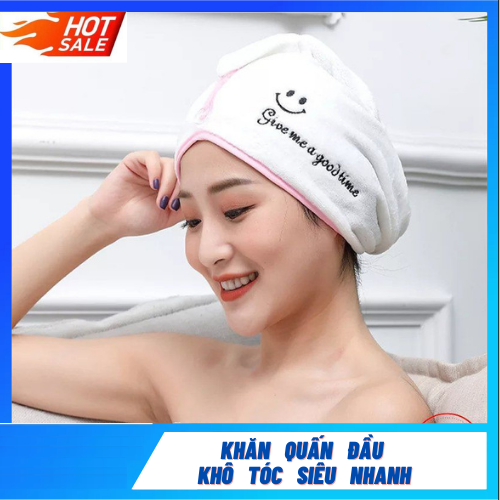 Mũ Trùm Đầu Mềm Mịn   Siêu Thấm Hút   Khăn Quấn Đầu Làm Khô Tóc Siêu Nhanh   Khăn Quấn Tóc   Ủ Tóc  Hàng Hot [ ĐẢM BẢO CHẤT LƯỢNG TỐT ]