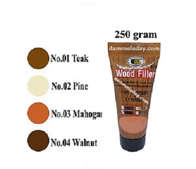Tuýp bột trét gỗ, trám vết nứt, lỗ đinh wood filler bosny 250g