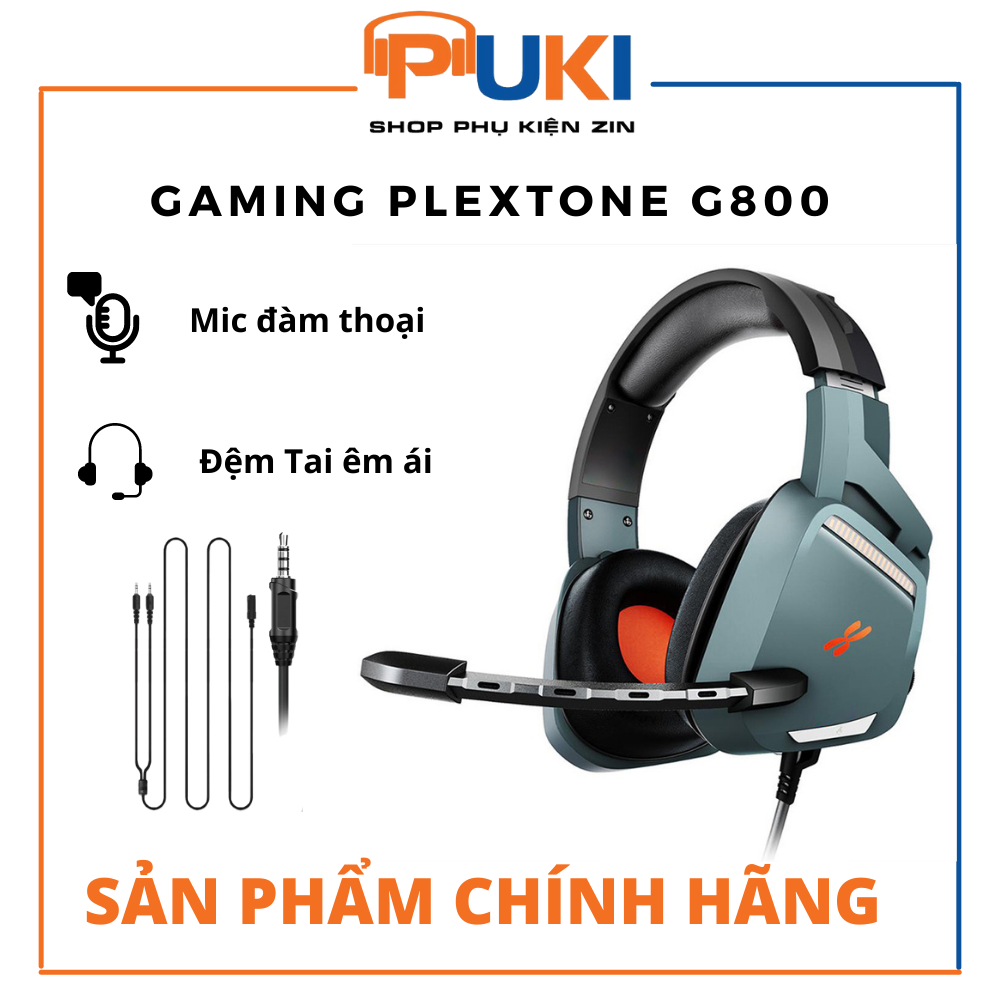 [FREESHIP MAX] Tai nghe Gaming Chụp Tai Plextone G800 / Plextone G800 Mark II có Mic hỗ trợ chơi game - PUKI SHOP