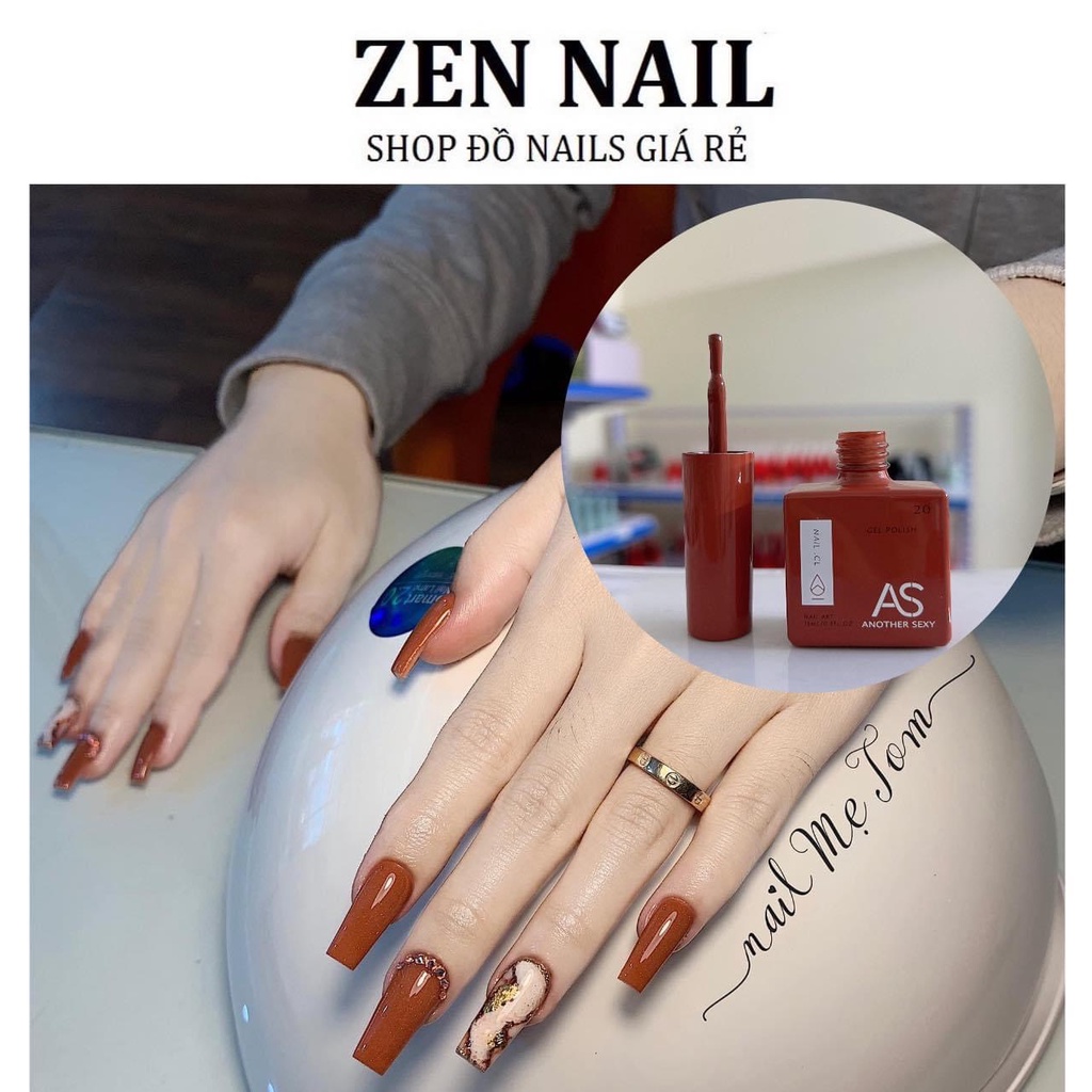Sơn gel màu cam đất colour gel hàn quốc