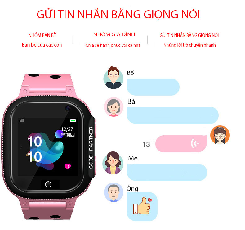 Đồng hồ thông minh định vị trẻ em VIKOPA A16 cao cấp, theo dõi,giám sát con của bạn mọi lúc mọi nơi, định ví đúng vị trí con bạn đang ở đâu