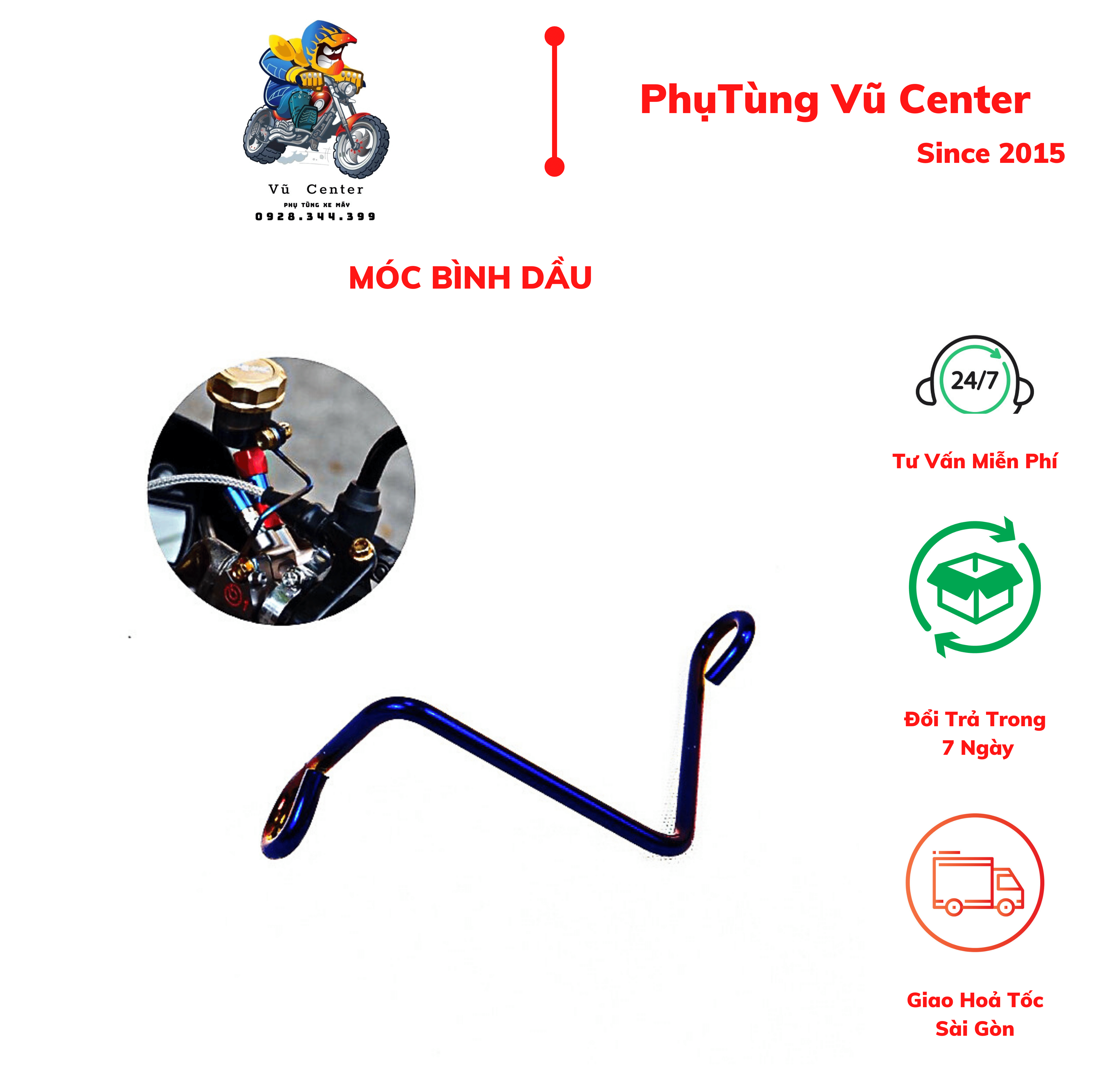 Móc Bình Dầu Titan lắp các dòng xe máy phổ biến hiện nay