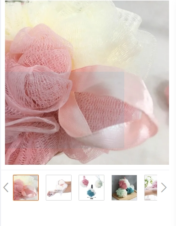Bông tắm 2 màu cute, mềm mịn - Bông tắm lưới mềm mịn, Tiện dụng