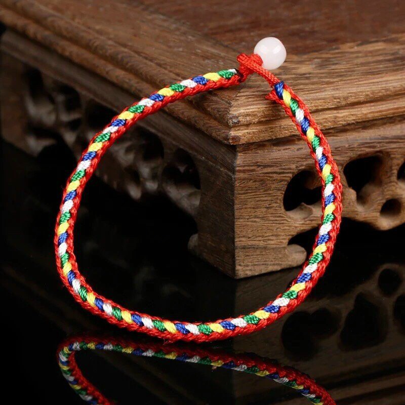 Chỉ ngũ sắc mini đeo tay phong thuỷ