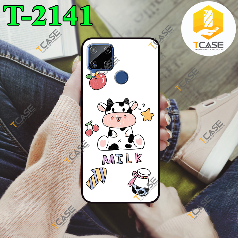 Ốp lưng realme c25s in hình bò sữa phần a