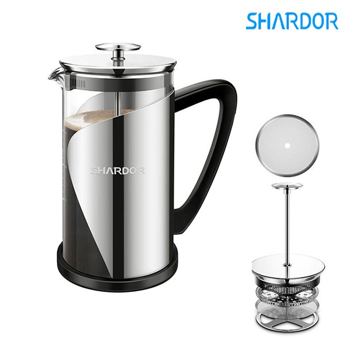 Bình pha cà phê kiểu Pháp French Press Shardor FP515S - Bảo hành 12 tháng