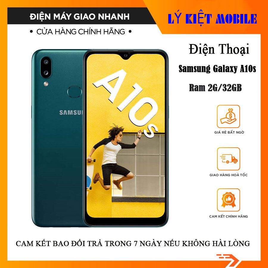 Samsung A10s ram 2g bộ nhớ 32gb  chính hãng