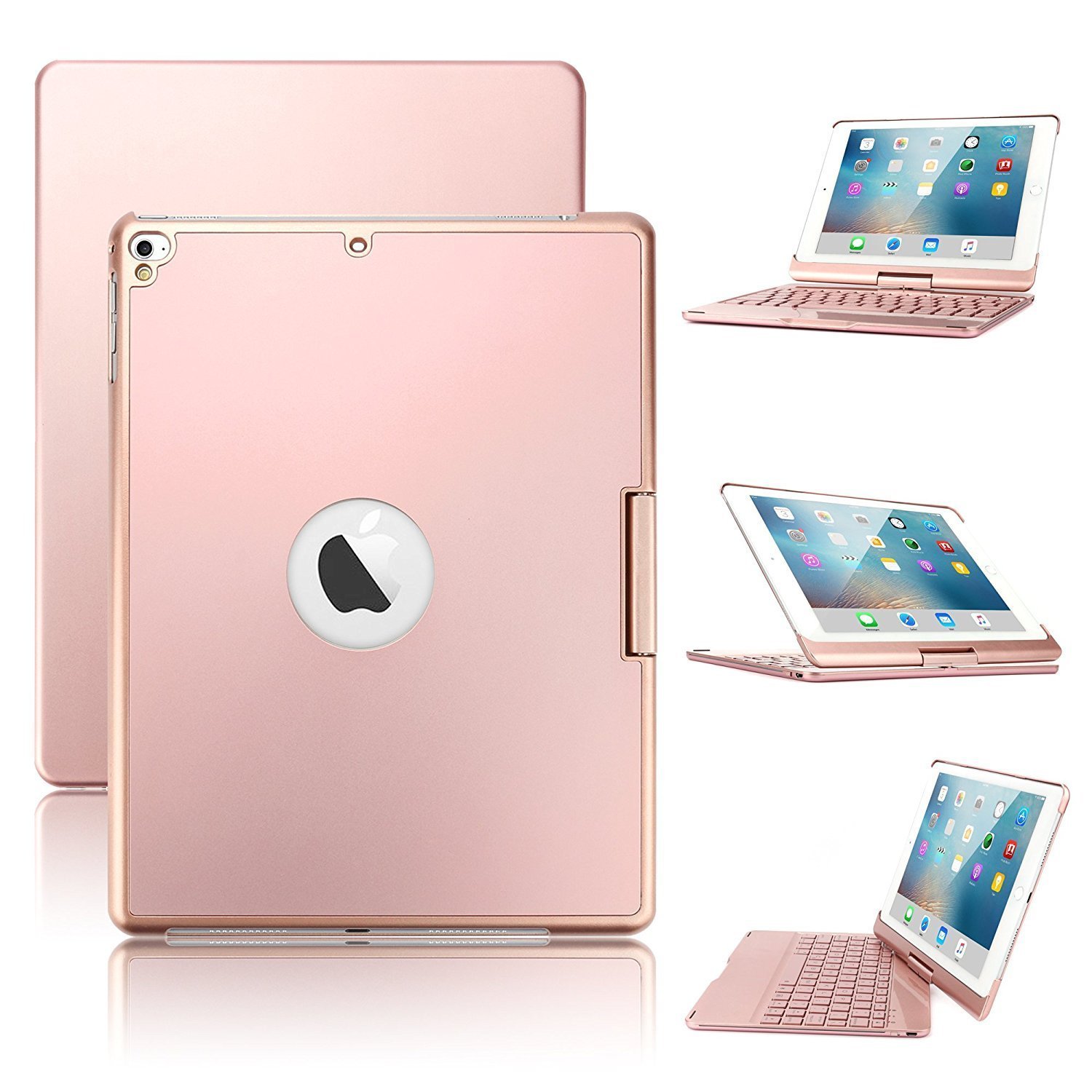 Bàn phím Bluetooth F180 dành iPad 2018 PKCB-BANPHIM 7 màu đèn - Tặng Tai nghe màu ngẫu nhiên 
