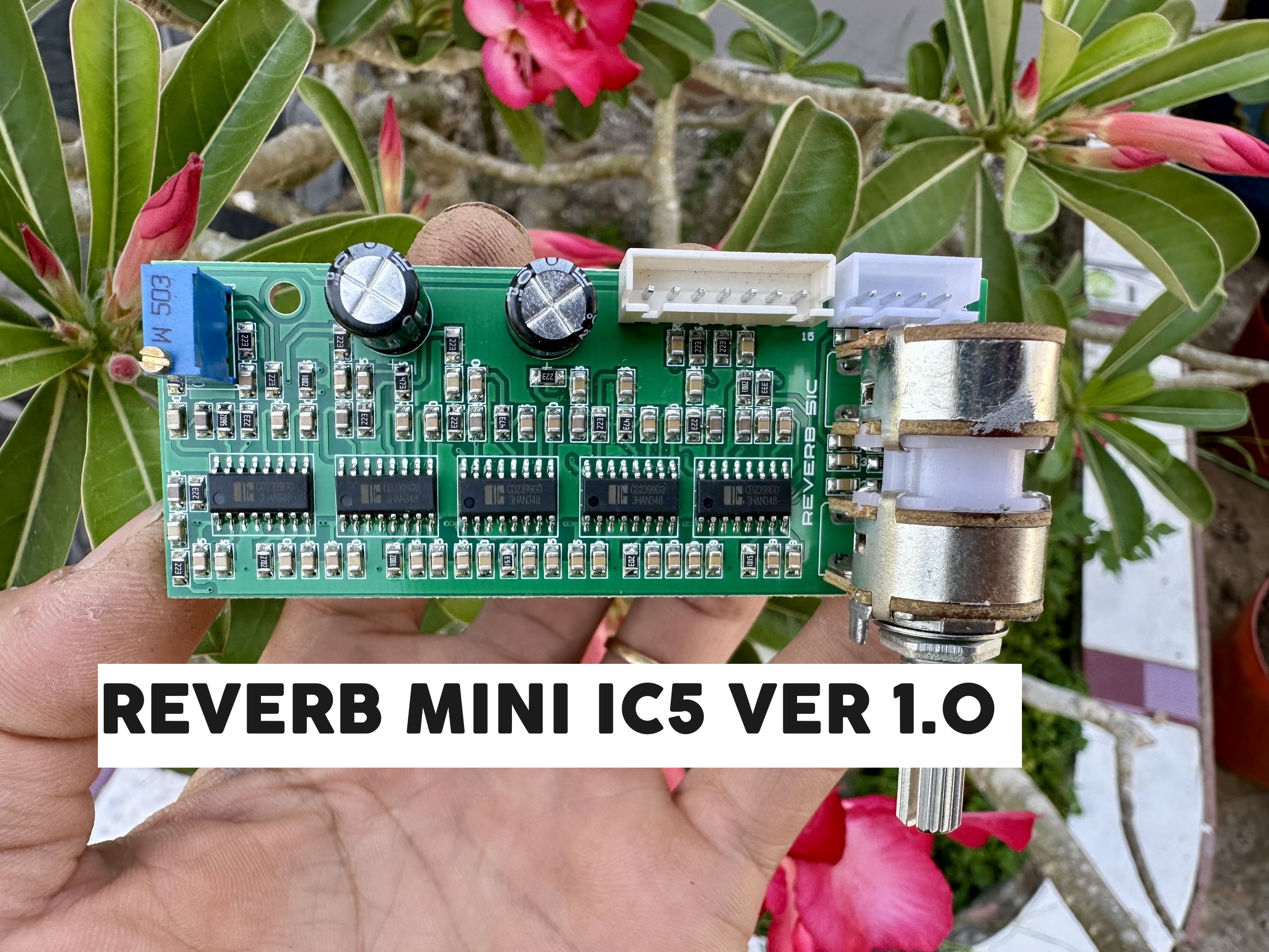 REVERB MINI IC5 VER 1.0 dùng cho ampli, loa kéo, mixer