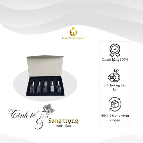 Nước hoa Cao Cấp EURO VIET PERFUMERY (combo 5 chai10ml) tự chọn