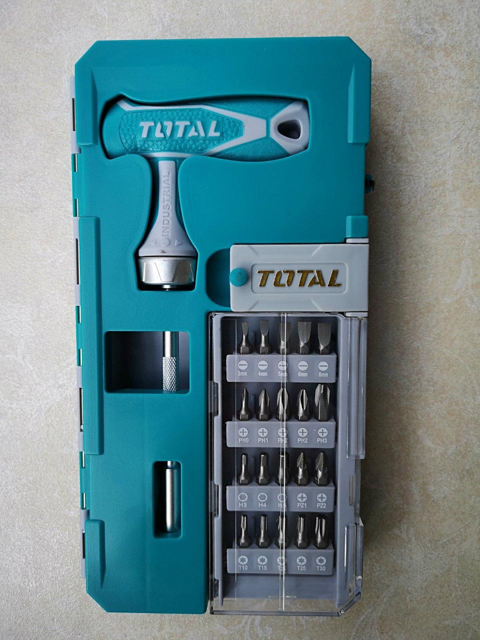 Bộ mũi vít 25 chi tiết Total TACSD30256