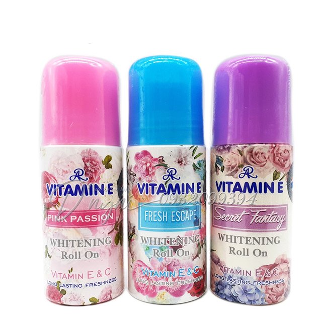 Lăn khử mùi vitamin e aron thái lan 75ml