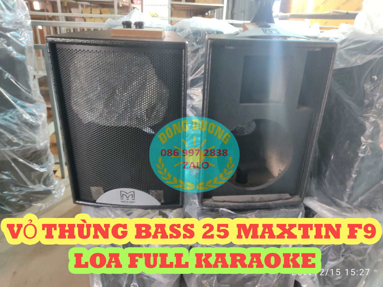 CẶP VỎ THÙNG LOA BAS 25 MARTIN F10 - VỎ THÙNG LOA FULL 25 - THÙNG LOA ĐỨNG BASS 25