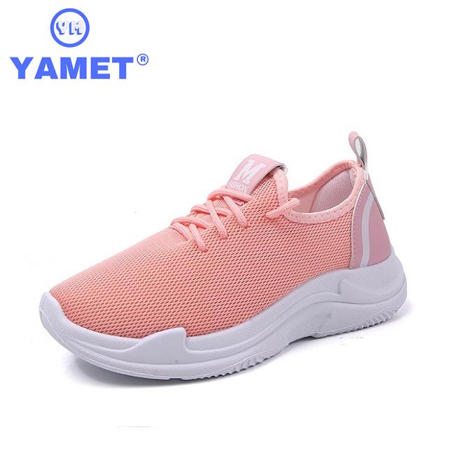 Giày Thể Thao Nữ YAMET YM6-58 [ Êm Nhẹ Chuẩn , Đế Mềm ] Màu Hồng