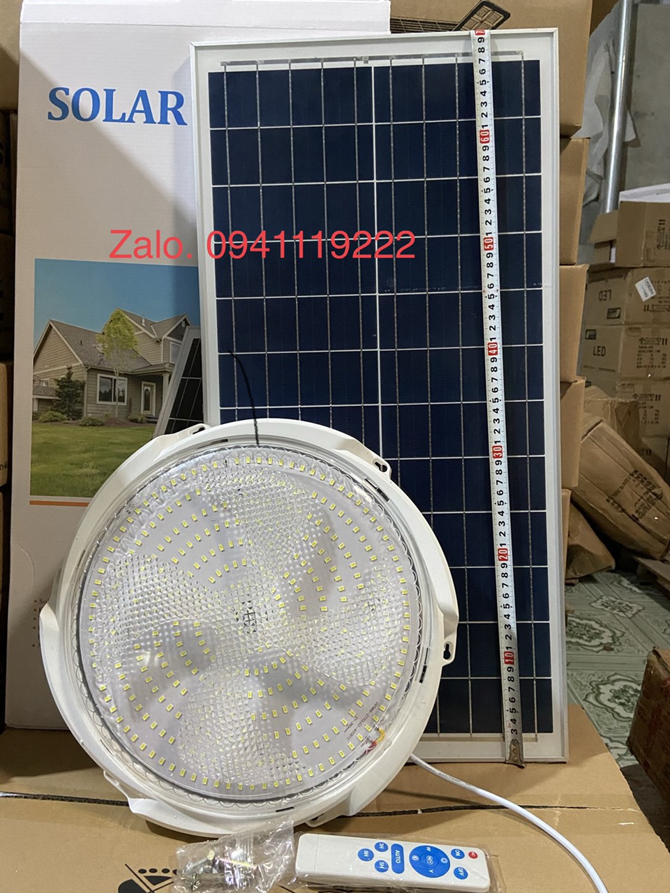 Đèn ốp trần năng lượng mặt trời 400w