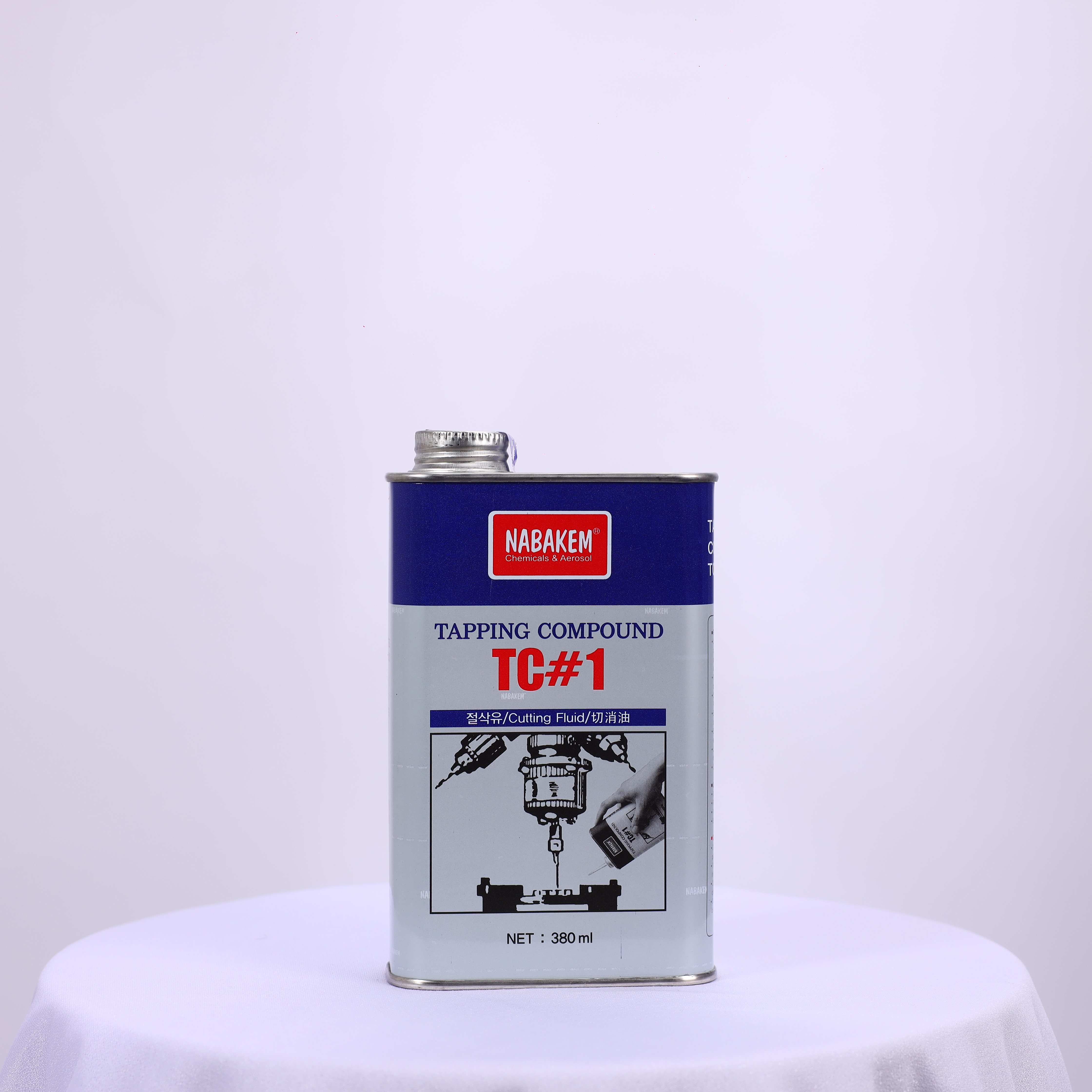 NABAKEM - Nước làm mát dụng cụ cắt gọt kim loại TC#1 380ml, sản phẩm cao cấp Hàn Quốc, ngăn ngừa mài mòn, kéo dài tuổi thọ công cụ, an toàn khi sử dụng