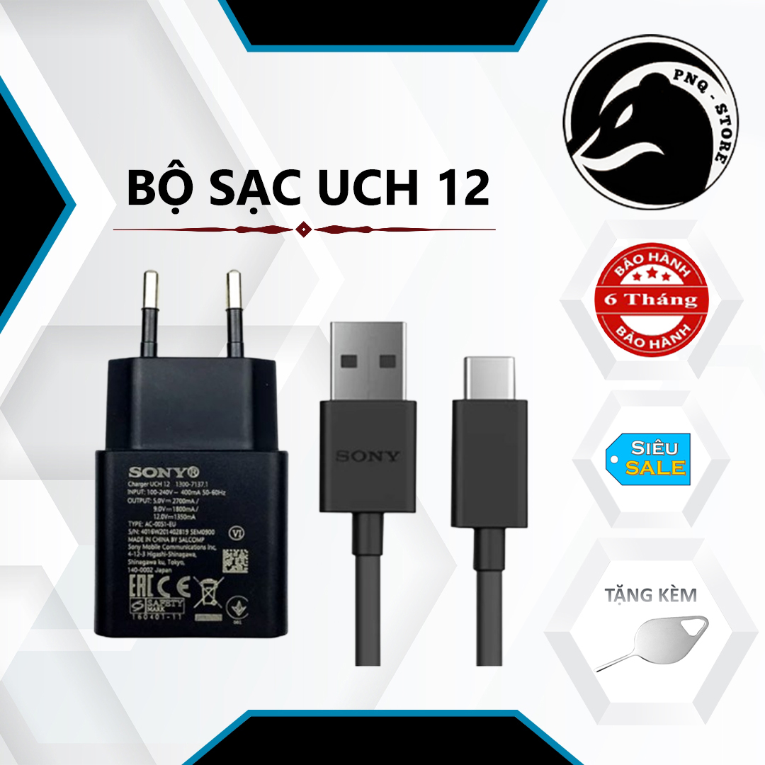 Bộ sạc nhanh SONY UCH12 (Quick Charge 3.0) cáp micro  - BH 06 tháng
