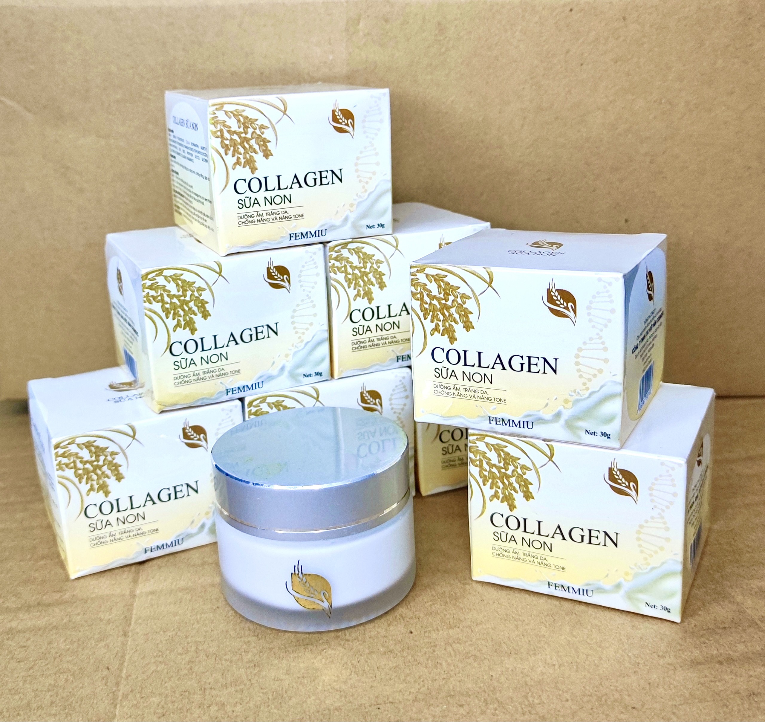 < TẶNG 1 SERUM HÀN QUỐC > COMBO 2 KEM COLLAGEN SỮA NON GIÚP TRẮNG DA - GIẢM MỤN - THÂM SẠM NÁM - TÀN NHANG - CHỐNG LÃO HÓA - PHỤC HỒI CĂNG MỊN DA CHỈ SAU 1 LIỆU TRÌNH ( CHÍNH HÃNG )