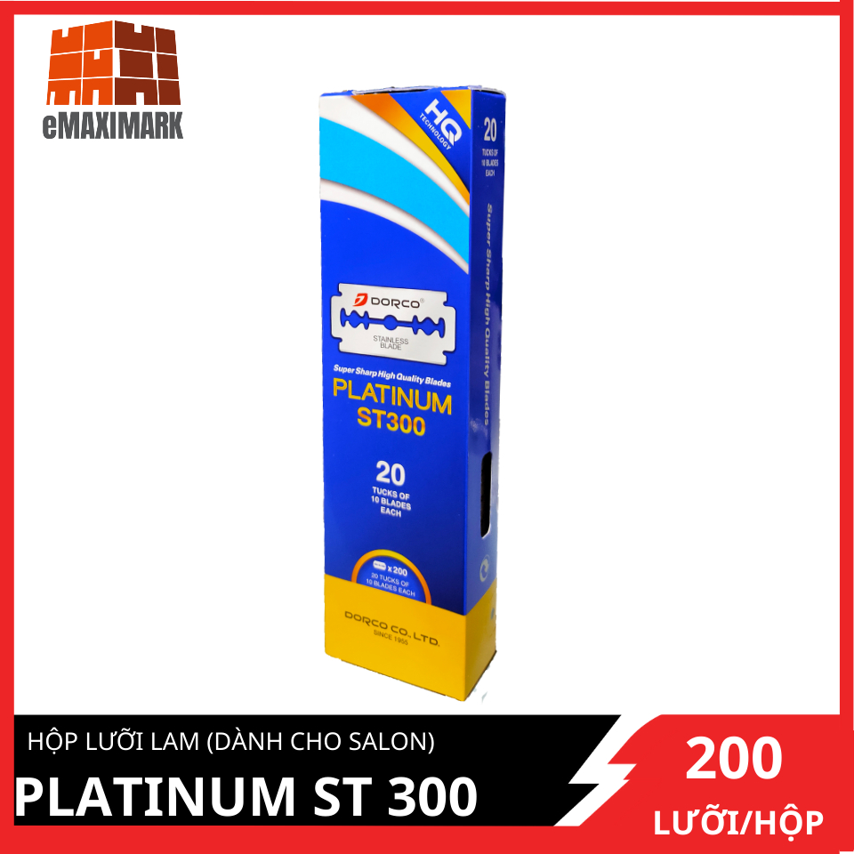 Hộp lưỡi lam dorco platinum st300 hộp 200 cái