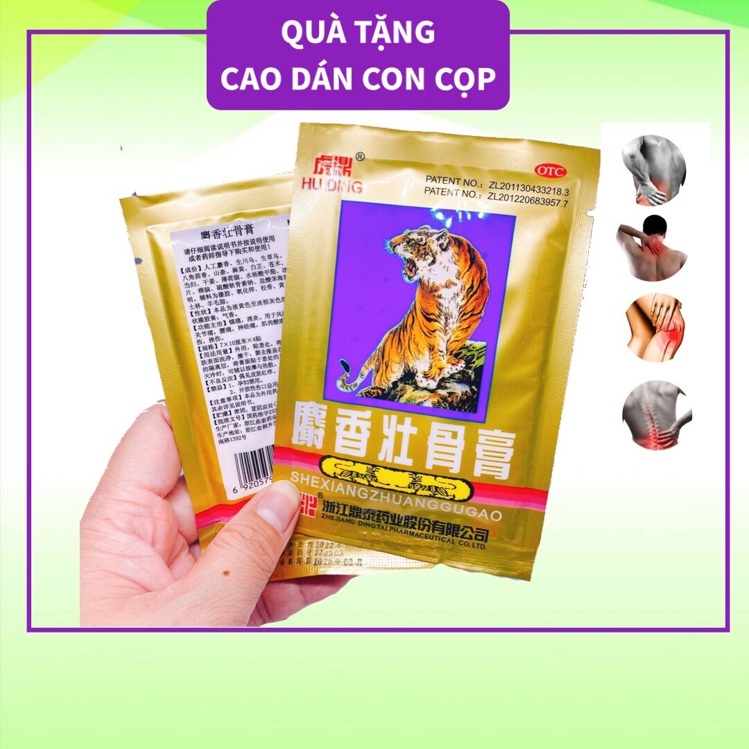 Cao dán con cọp 5 chữ thái lan chính hãng