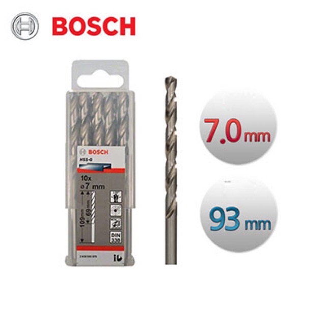 Mũi khoan sắt inox bosch mũi khoan $7 1 hộp 10 mũi