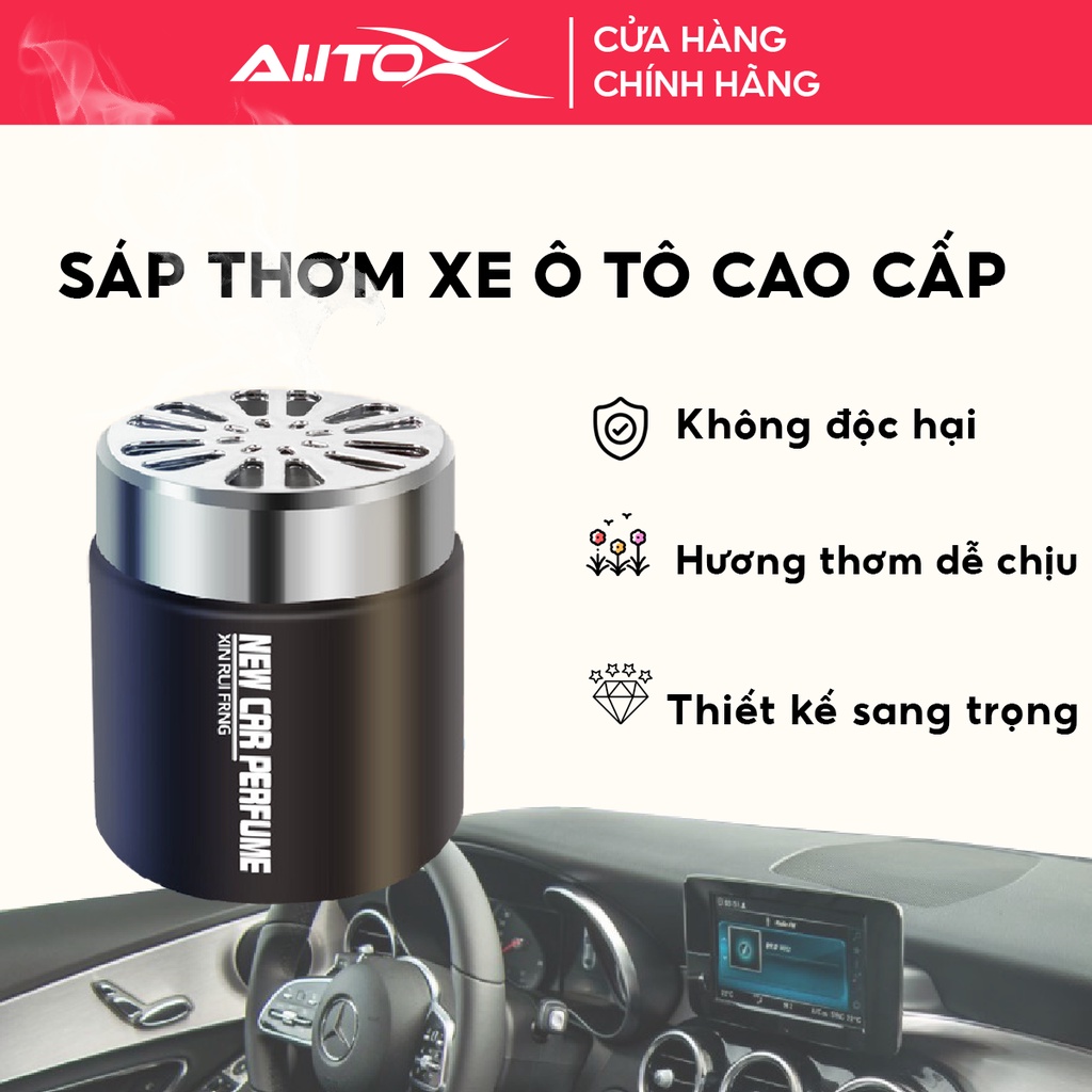 Sáp thơm xe ô tô cao cấp AutoX khử mùi xe hơi thiết kế sang trọng mùi hương dễ chịu an toàn cho sức khỏe