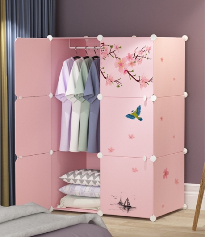 Tủ nhựa Ghép 6 ngăn-tủ quần áo-tủ lắp ghép-tủ đa năng