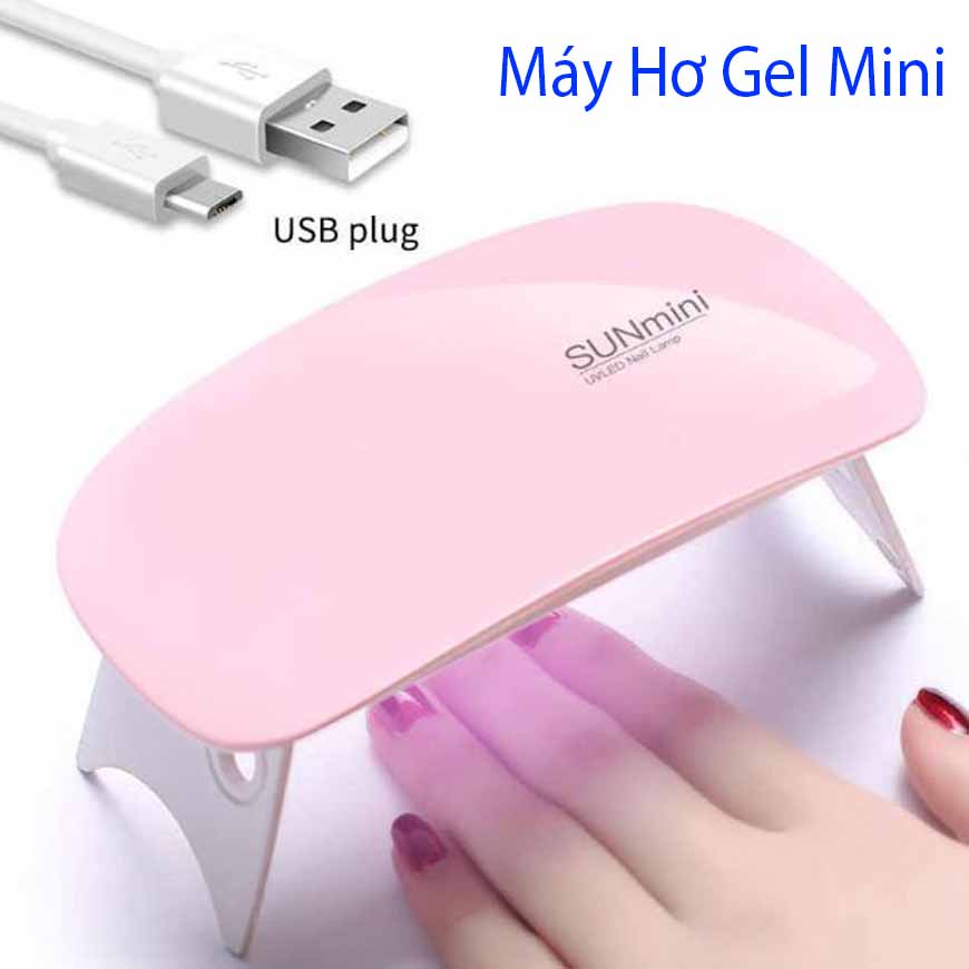 Máy hơ móng gel mini giá tốt - máy hơ gel mini chuyên dùng làm khô sơn móng tay, máy sấy sơn sun mini