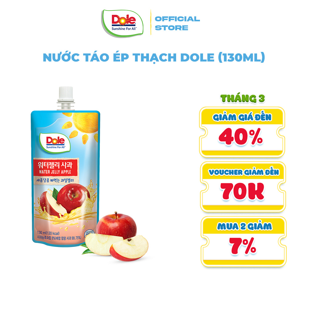 Nước táo ép thạch dole