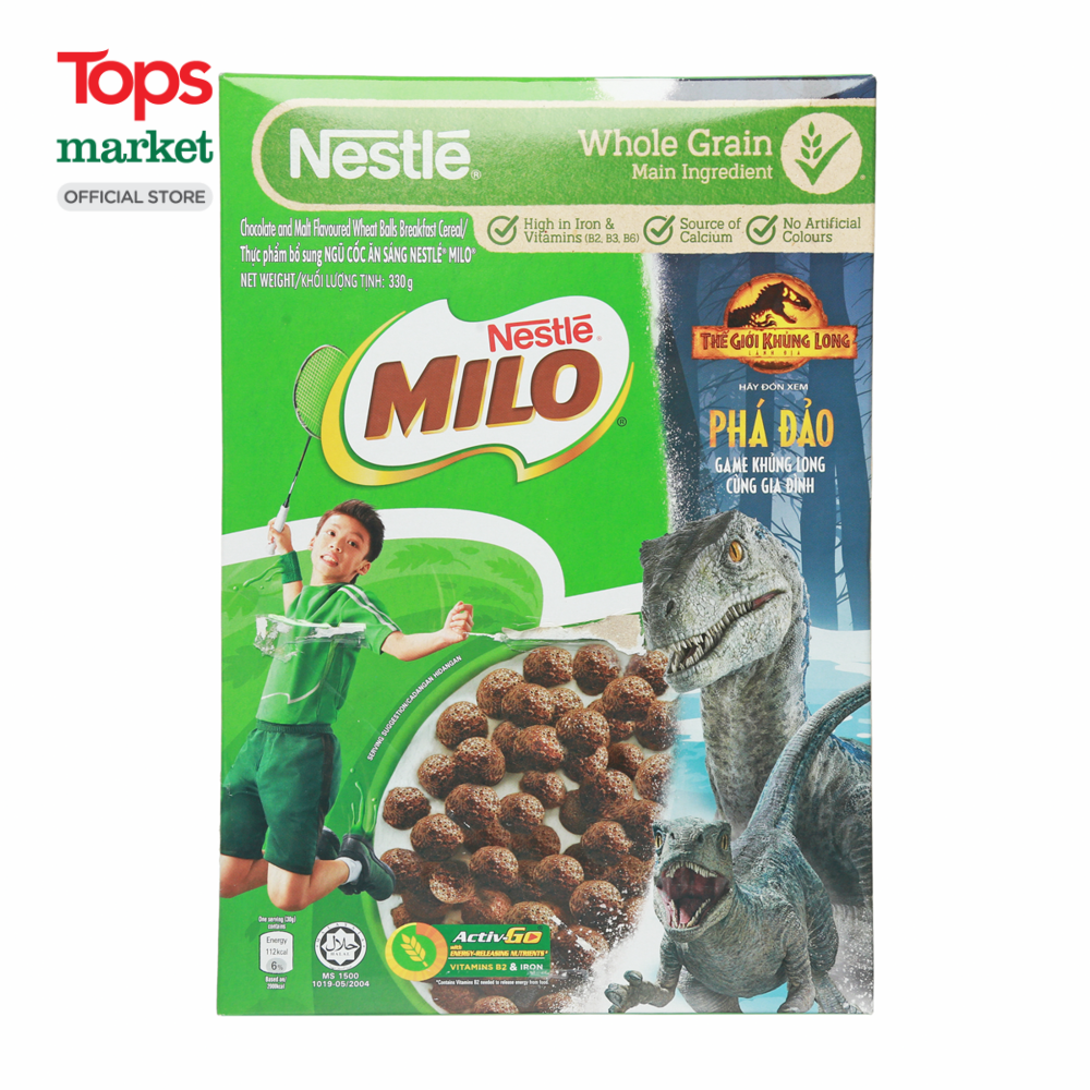 Bánh Ăn Sáng Nestle Milo Cereal 330G - Siêu Thị Tops Market