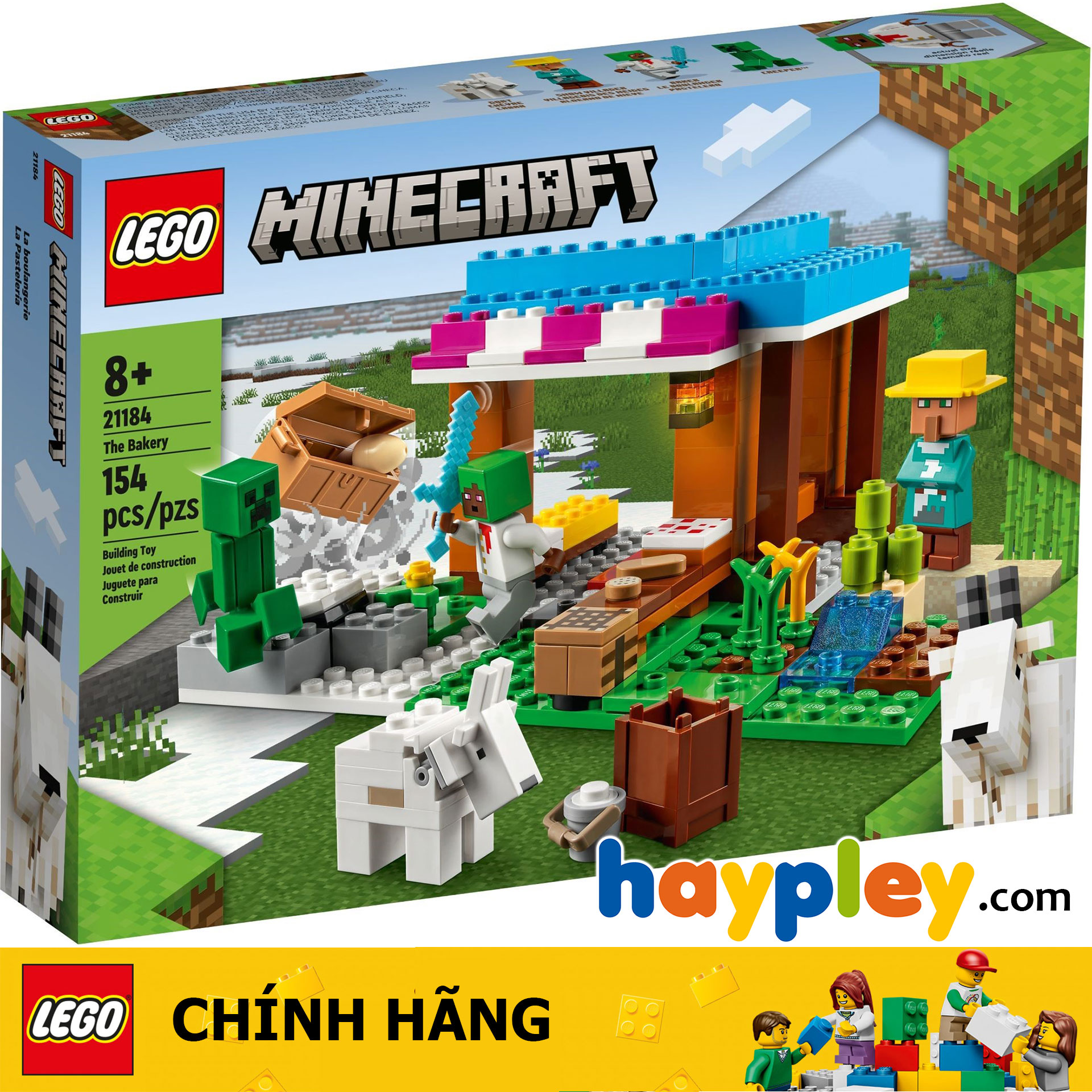 Lego minecraft 21184 tiệm bánh