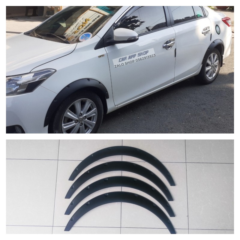 Cua lốp chắn bùn toyota vios lắp cho các đời và 2018 trở lên