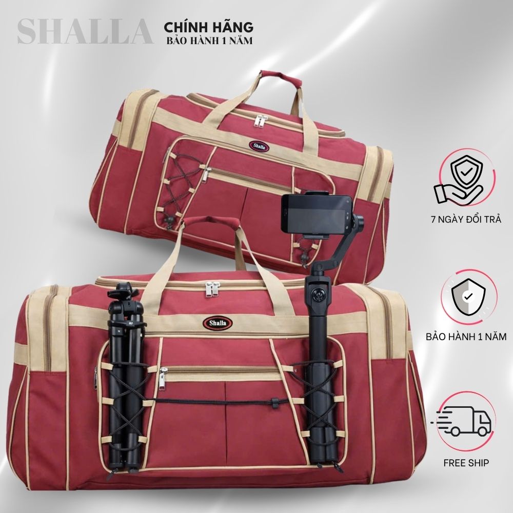 Medium and Large-Sized Empty Travel Bag Big-Oxford-Round Edge Shalla Enamel with Spacious Storage Compartment [with Warranty]