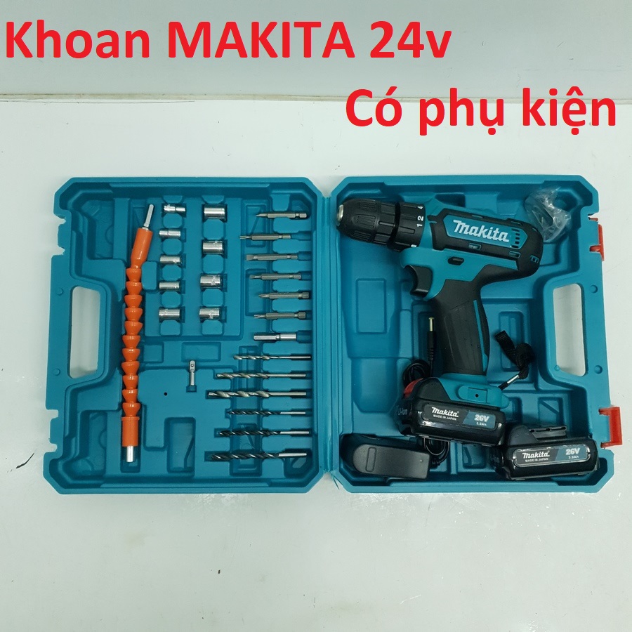 Máy khoan pin makita 3 cell - tặng bộ phụ kiện