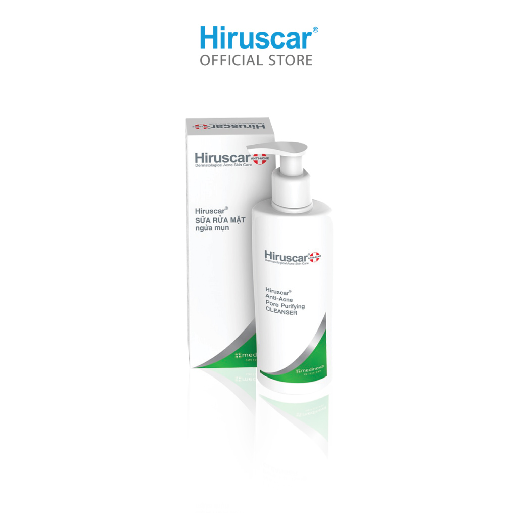Sữa rửa mặt ngừa mụn Hiruscar Anti-Acne Cleanser+ 100ml