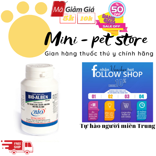 [ 5 VIÊN] SỔ SÁN TRÂU, BÒ, CỪU, DÊ (1 VIÊN SỔ ĐƯỢC 150KG THỂ TRỌNG) - SỔ GIUN SÁN - THUỐC THÚ Y BIO ALBEN