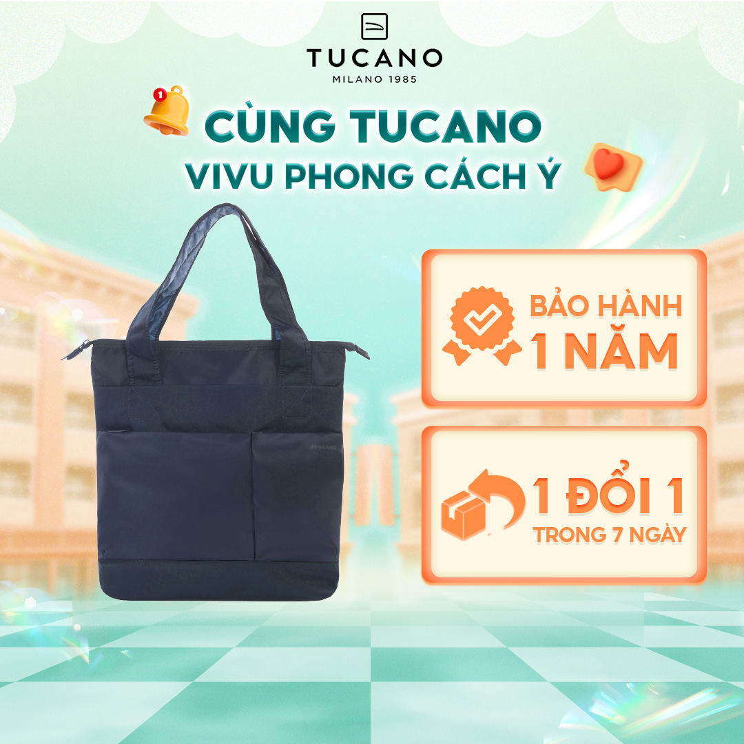 Balo Laptop/ Macbook Tucano 2 trong 1 Piu Shopper cá tính 15 inch