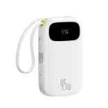 [Baseus] QPow 3 Power Bank 45W EnerFill Màn Hình Kỹ Thuật Số với 2 Cáp Type C Tích Hợp Hỗ Trợ Sạc Nhanh 45W Max