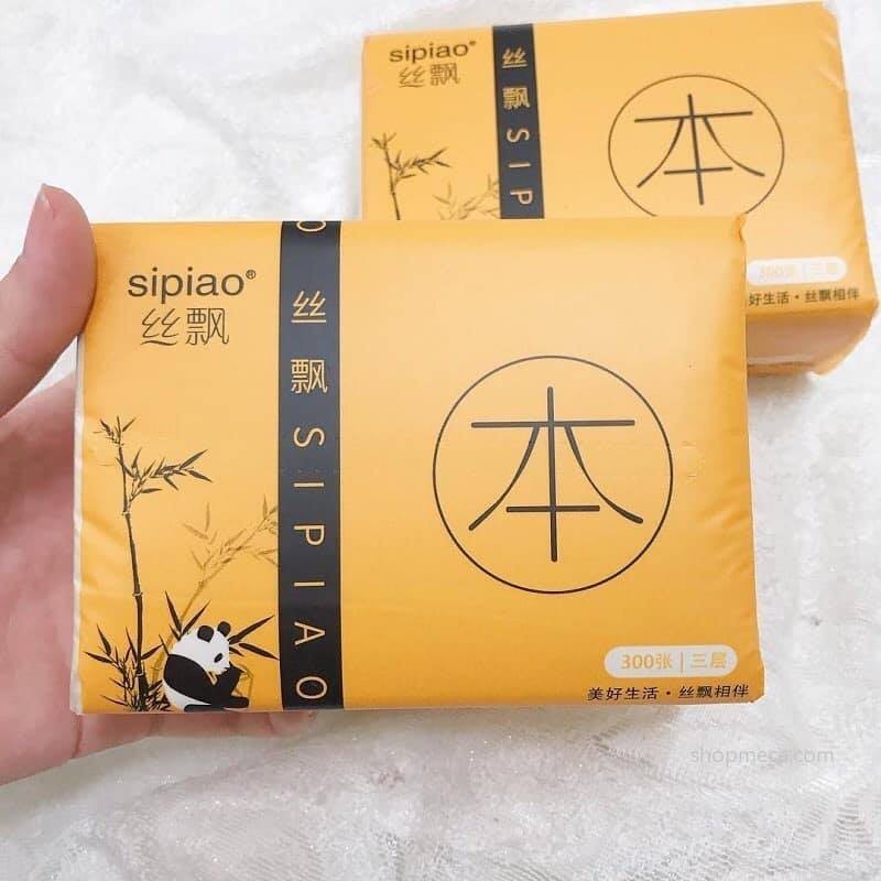 Combo 3 gói giấy ăn gấu trúc sipao