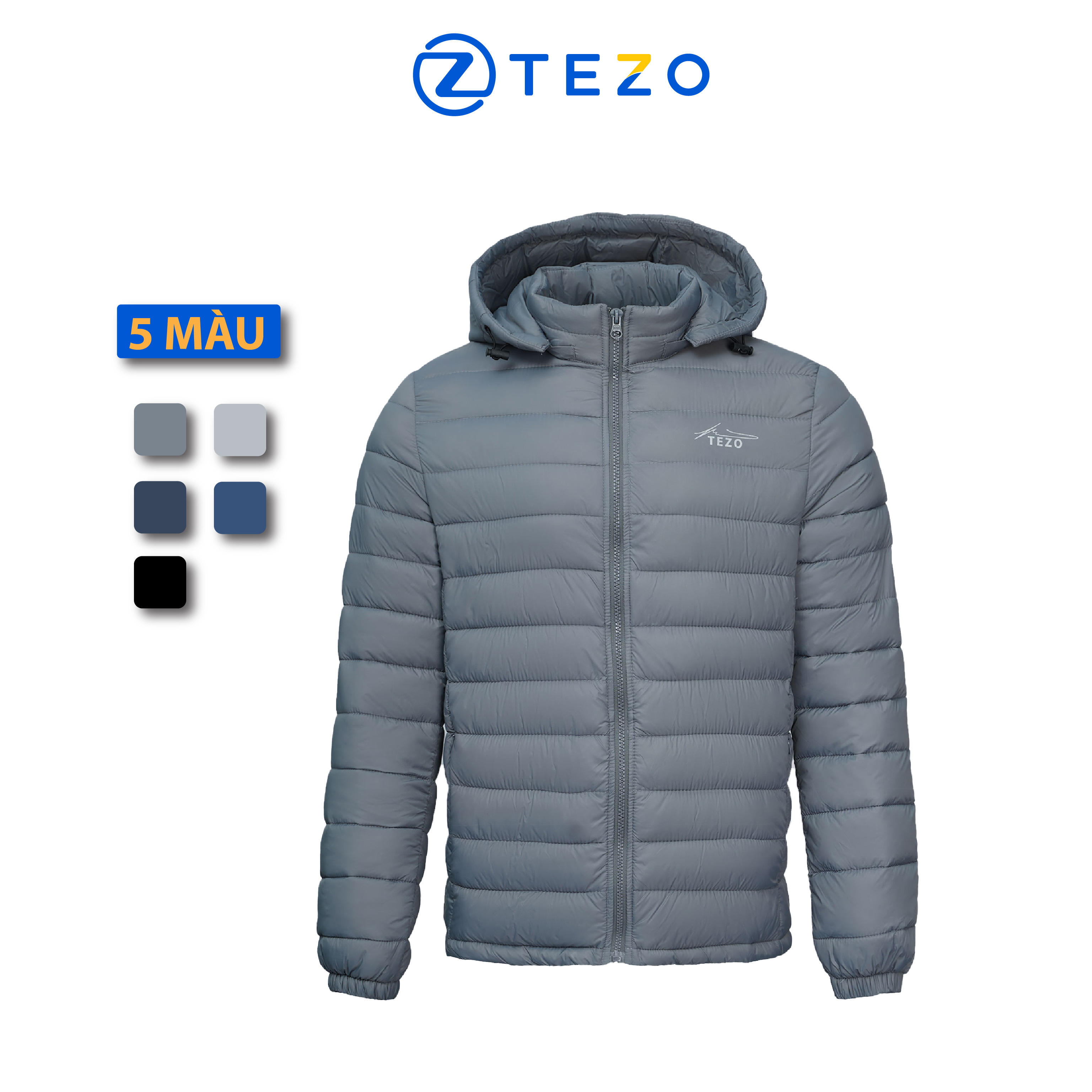 Áo phao nam siêu nhẹ bông xay tezo 22apbx001
