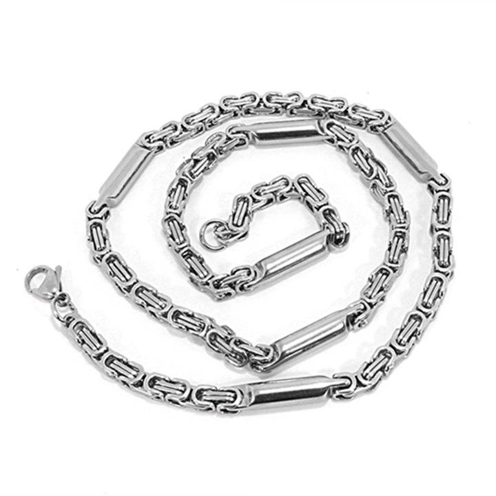 Dây chuyền nam inox thời trang trangsucpt kích cỡ 5mm màu trắng thép không gỉ PTDCNA47