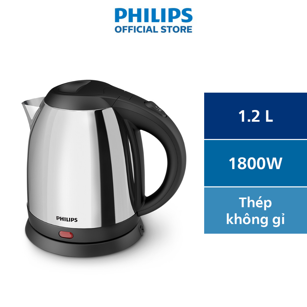 Bình đun siêu tốc philips hd9303/03 1.2l-hàng phân phối chính hãng