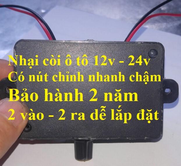 Nhại Còi Ô Tô 12 – 24V