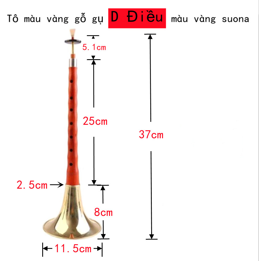 Gỗ Gụ Mun Mun 唢呐 Nhạc Cụ Đầy Đủ Cho Người Mới Bắt Đầu Dành Cho Người Lớn Bắt ĐầuDĐiều Chỉnh Các Dân Tộc Vừa Thổi Còi