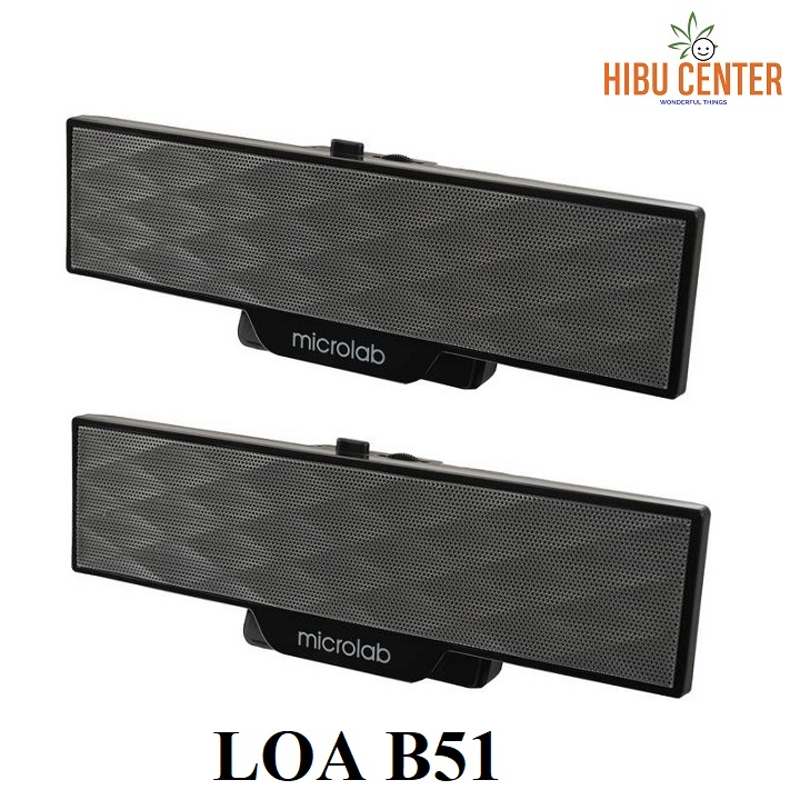 Loa vi tính hàng chính hãng microlab b51 2.0 thiết kế thông minh - hibucenter