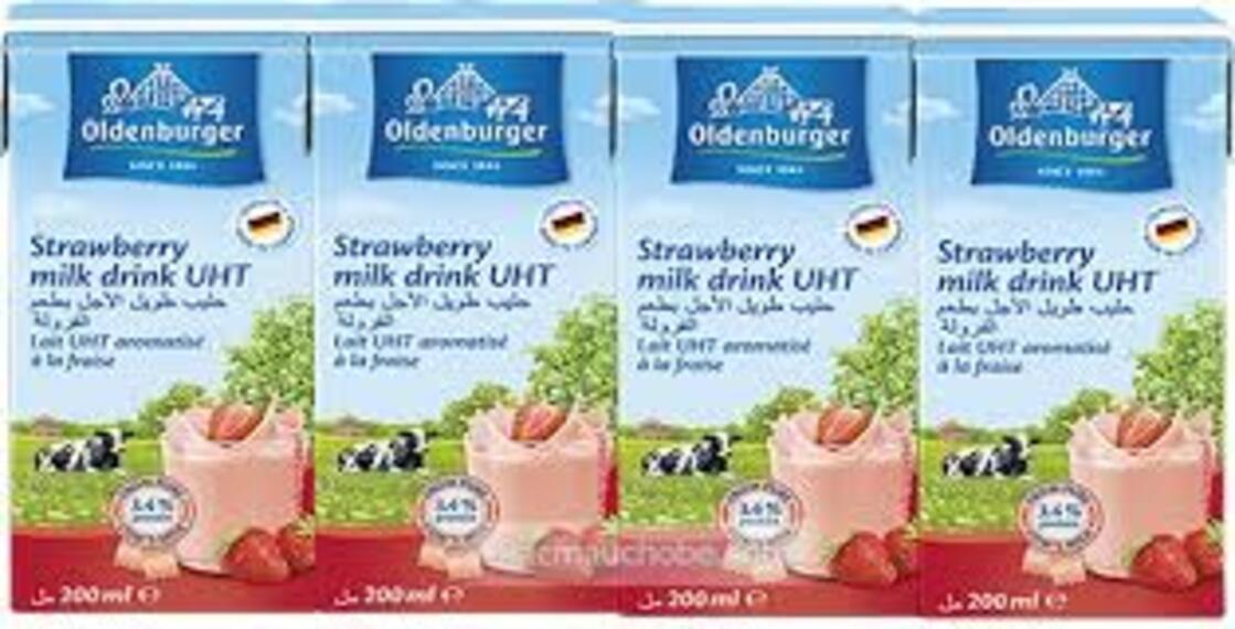 Sữa tươi Oldenburger vị dâu thùng 24 hộp 200ml